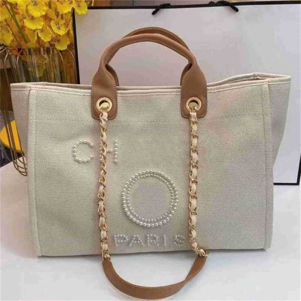 

purses clearance 70% off women's luxury fashion handbags pearl tote canvas beach bag portable large capacity big ladies backpack e1y6