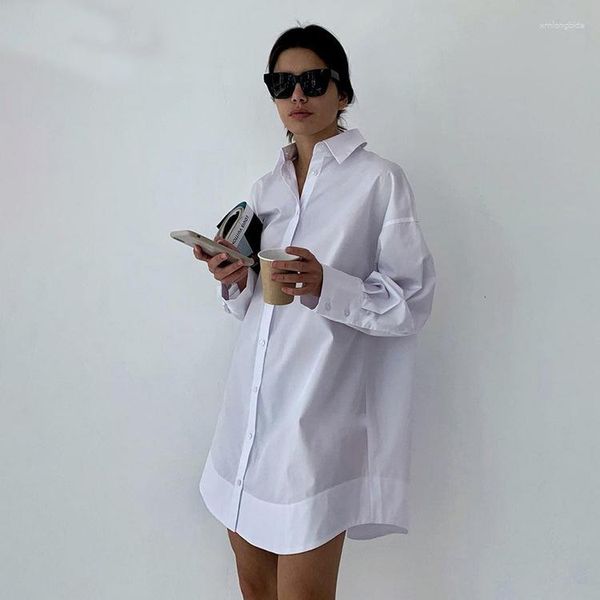 

casual dresses long sleeve shirt dress women mini loose waist y2k spring white summer 2023 maxi boho vacation vestidos, Black;gray