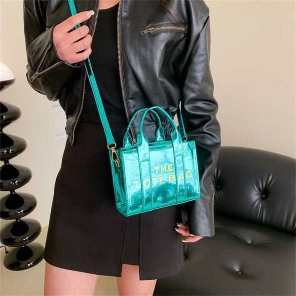 

18% off bag 2024 new launch designer handbag hand french niche design pu shiny patent leather women's new trend versatile foreign style