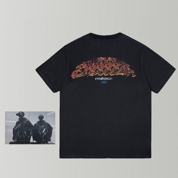 

men's plus tees & polos t-shirts round neck embroidered and printed polar style summer wear with street pure cotton 1e3d, Black;brown