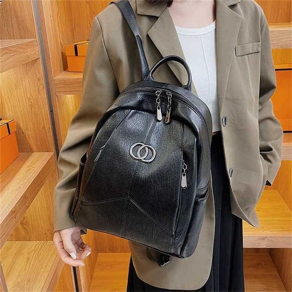 

bag 2024 new launch designer handbag women's spring trend temperament versatile casual backpack large capacity student backpack