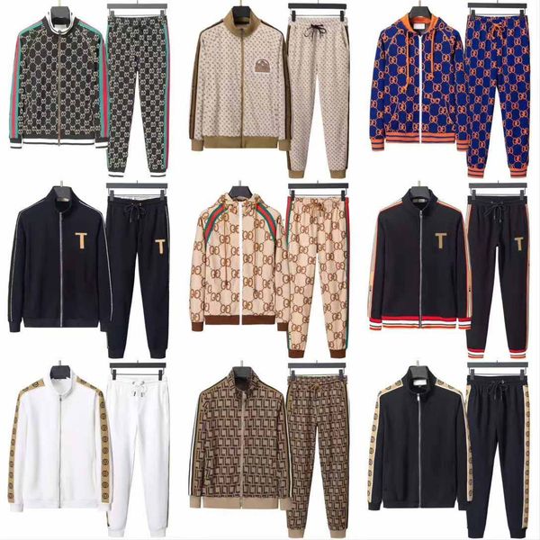 

men's set tracksuits designer mens ladies tracksuit suit hoodie or pants sweatshirts suits zippers letters printed autumn winter men sp, Gray