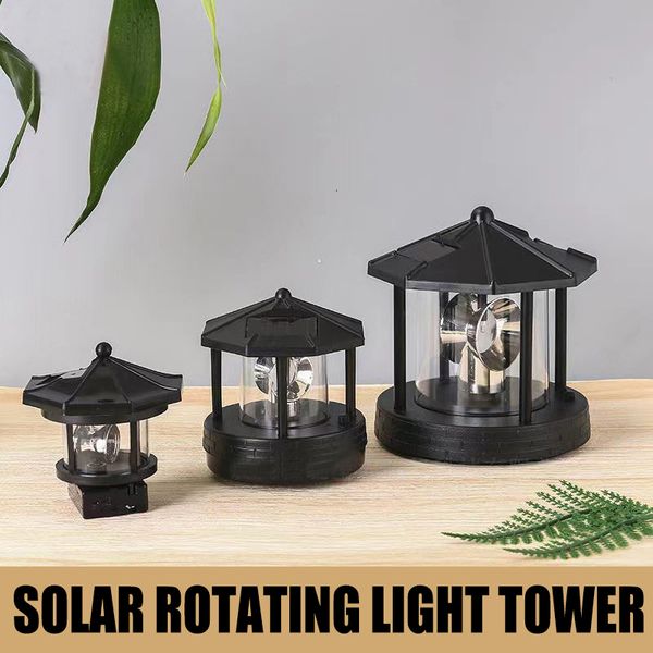 

Rotating Solar Lighthouse Garden Light | Outdoor LED Beacon Tower Decorative Decor