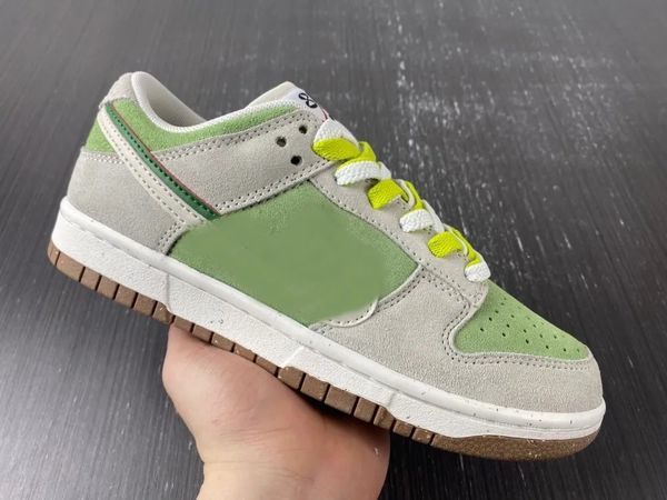 

double hook designer basketball shoes sb dnks low grey green casual skates company outdoor trainers sports sneakers fast delivery with origi