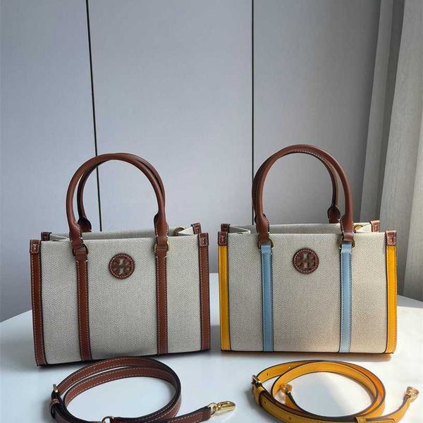 

13% off bag 2024 new launch designer handbagearly launch cowhide canvas one shoulder oblique straddle handheld fashion trend leisure tote sh