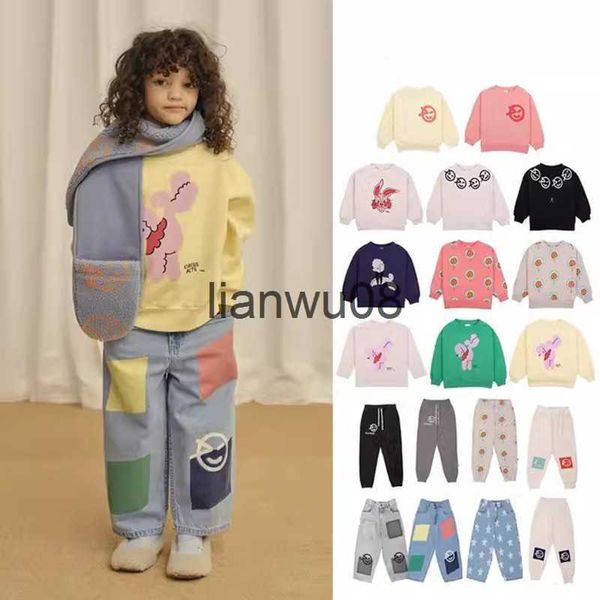 

clothing sets toddler boy clothes wynken brand 2023 new autumn kids sweater and pants suit baby girls outfit sets casual sweatshirt outwear, White
