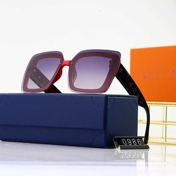 

new 2023 women's polarized sunglasses frameless network red fashion sunshade large frame glasses, White;black