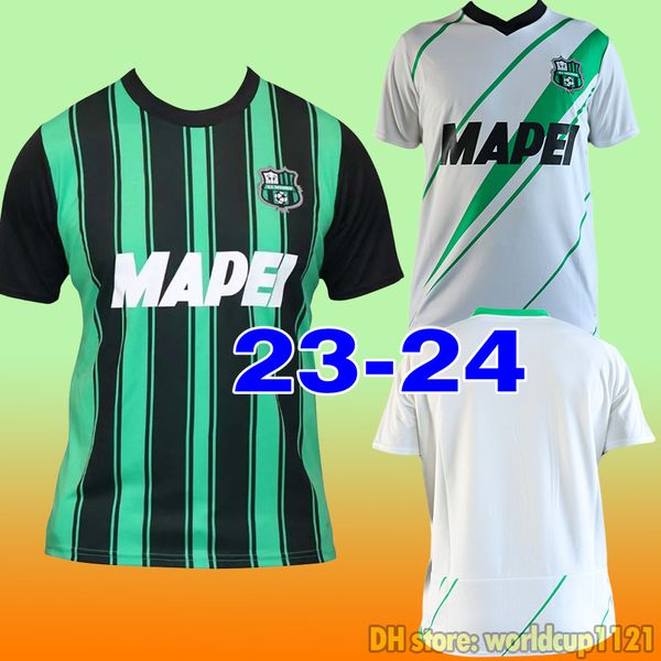 

23 24 us sassuolo calcio traore mens soccer jerseys berardi boga caputo obiang defrel kyriakopoulos home away djuricic football shirt chiric, Black;yellow