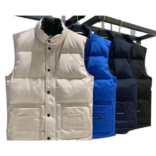 

canada vests down jacket coat womens designer winter vest jackets fashion parkas classic canadian trend couple coats navy blue986, Black