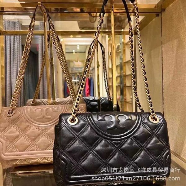 

12% off bag 2024 new launch designer handbag early launch tb sheepskin lingge chain leisure fashion trend square fat little wind cloud femal