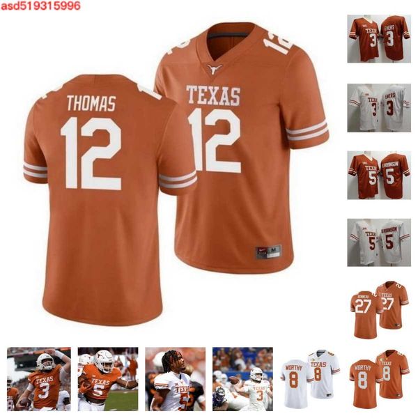 

texas longhorns football jersey 23 jaydon blue 99 sydir mitchell 65 jake majors 6 ryan watts 24 warren roberson 97 ross 4 austin jordan 7 ke, Black