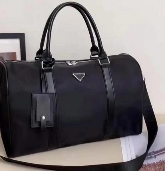 

fashion triangle travel bags nylon handbags large capacity holdall carry on luggages duffel bags luxury men luggage gentleman commerce tote