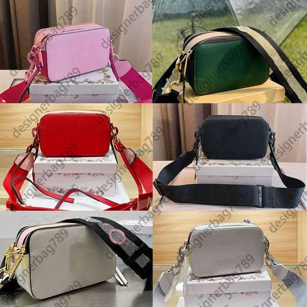 

designers messenger for women crossbody camera bag leather double zip color matching casual wide strap shoulder bags