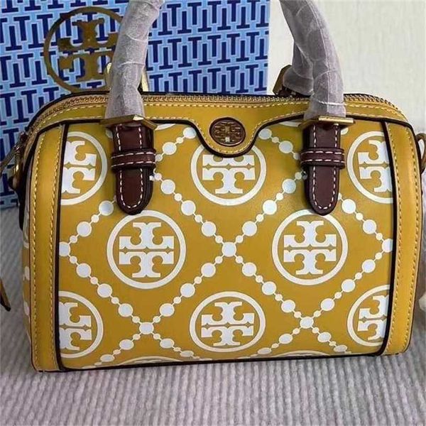 

13% off bag 2024 new launch designer handbagwomen's tb tote canvas boston pillow large capacity old flower underarm crossbody mini