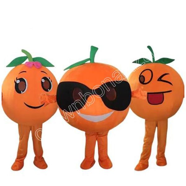 

orange fruit cartoon mascot costume walking halloween suit large event costume suit party dress apparel carnival costume, Red;yellow