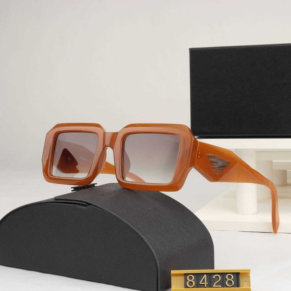 

designer sunglasses for women mens triangle marker high definition fashion square advanced sunglasses uv resistant p8248 with logo and box, White;black