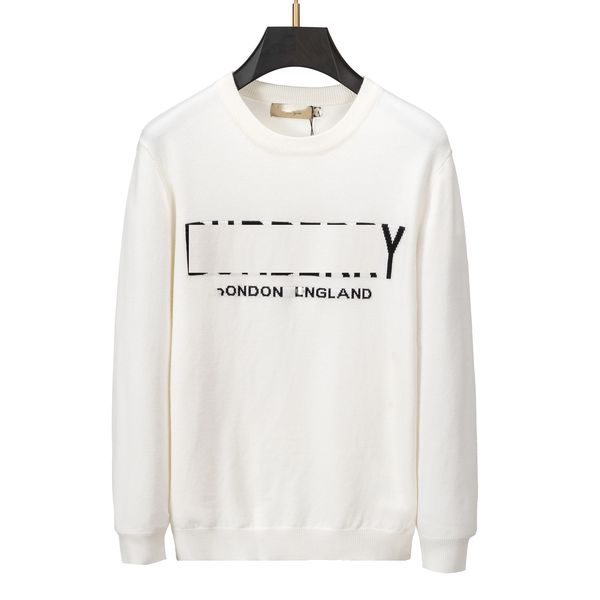 

european and american luxury designer sweaters mens with womens autumn winter long sleeve sweater knitted sweatshirts #002, White;black