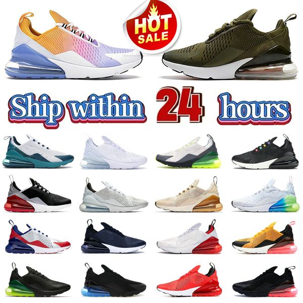 

more colour designer 270 men running shoes women 270s mesh 27c triple black white navy bule barely rose pink red men sports sneakers trainer