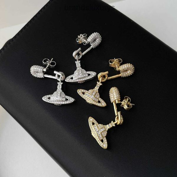 

pin planet earrings designer jewelry pearl earrings stud saturn pearl earrings fashion versatile planet earrings, Golden;silver