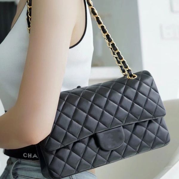

designer handbag shoulder chain bag clutch flap totes wallet check thread purse double letters solid hasp waist square stripes women luxury