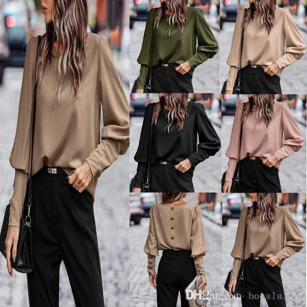 

2023 womens autumn new shirts women's style commuter long sleeve blouse, White