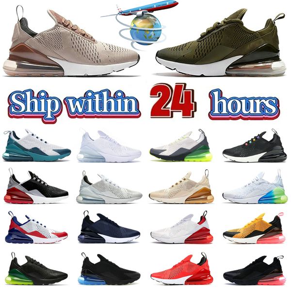 

designer 270 men running shoes women 270s mesh 27c triple black white navy bule barely rose pink men sports sneakers trainers outdoor eur 36