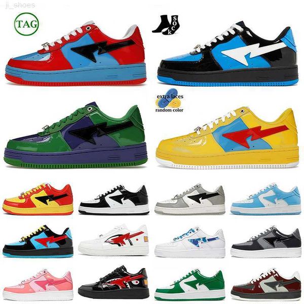 

sta sk8 designer casual shoes sk8 stas sneakers color camo combo pink patent leather black orange green abc camos blue womens mens fashion s