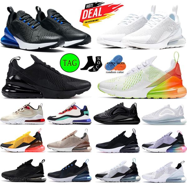 

270 270s mens running shoes 27c sneakers triple black dusty cactus p blue white gum wolf grey pink salt infrared womens breathable 90s sport