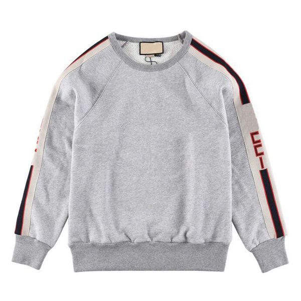 

2023 autumn/winter new pure cotton letter printing sweatshirt fashion trend round neck plate style a20-19, Black;brown