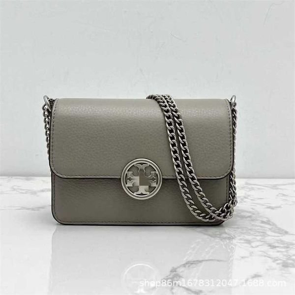 

13% off bag 2024 new launch designer handbagearly launch new tb women's litchi pattern cowhide one shoulder organ cross body chain squa