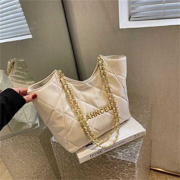 

13% off bag 2024 new launch designer handbaglarge capacity for women's new versatile lingge chain shoulder korean underarm tote