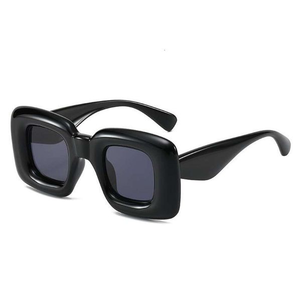 

womens multicolored metal hinge sunglasses fashion square bubble, White;black