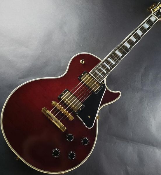 

hist ory /hs-lc wine red actual image electric guitar paul chikushino