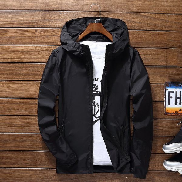 

men's trench coats sunscreen jacket windproof and rainproof zippered men's breathable thin hood lightweight sports 230828, Tan;black