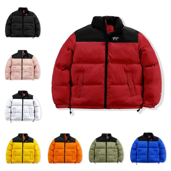 

down cotton jacket down jacket designer coat mens womens zip coat patched embroidery letter pocket winter street clothes north face outdoor, Black