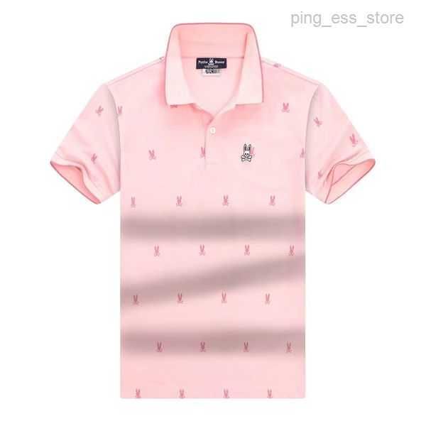 

psycho bunny polo designer mens shirt summer trend fashion luxury brand sports t casual loose classic skeleton rabbit sleeve asian size m-xx, White;black
