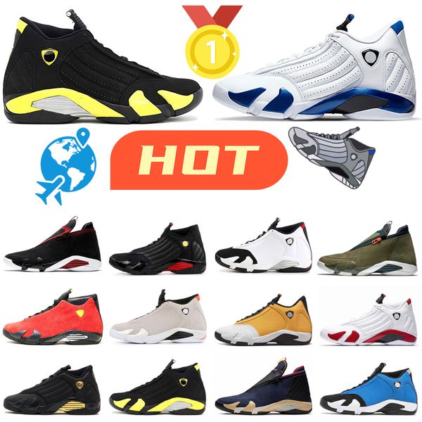 

2023 designer 14s mens high jumper basketball shoe j14 outdoor shoe black red sports men jumpman ginger university blue gold lipstick winter