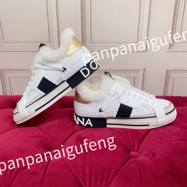 

designer casual white shoes sneakers casual shoes sneakers women's flats platform shoe white black women lace up men size35-45fd221003