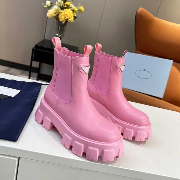 

designer boots boots men women boots half boot classic style shoes winter fall snow boots ankle boot 04, Black