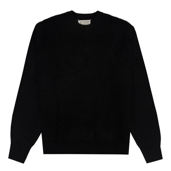 

men's sweaters 2023fw loose knit mm6 margiela sweater men woman crewneck vintage sweatshirts black pullovers 230828, White;black