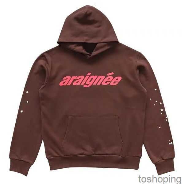 

designer hoodie designer tracksuit sp5der hoodie mens hoodie sp5der young thug 555 men women sweatshirts foam print spider web pullover swea, Black