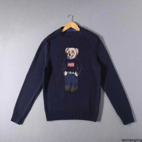 

ralph designer mens sweaters polos sweater womens lauren pullover bear crewneck knitted long sleeve casual printed asian size s-xxlpxot, White;black