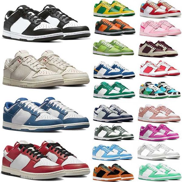 

designer mens running shoes panda low sneakers white black gum reverse brazil pn dust grey fog triple pink active fuchsia unc pale ivory men