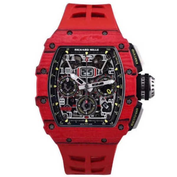 

richardmille tourbillon wristwatch rm diamond tactical wrist watches mechanical watches rm1103 ntpt red series carbon fiber with security ca