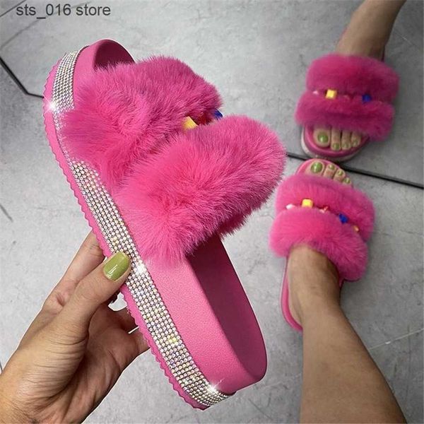 

slippers new patent leather square toe women slippers thick high heels slip-on summer shoes street female party dress slides sandals t230828, Black