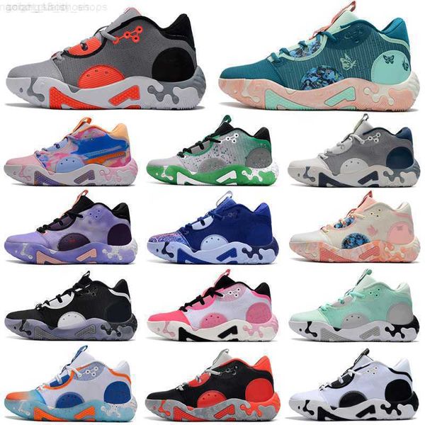 

paul george 6.0 men basketball shoes pg 6 white black orange chalk infrared painted fog grey fluoro bred blue paisley black mint weekend men