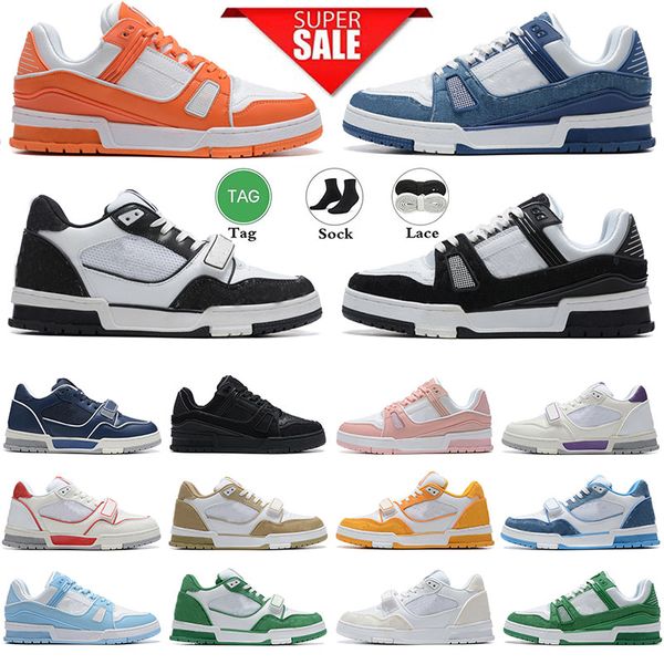 

r shoes sneakers for men casual shoes virgil trainer blue black white outdoor shoes trainers shoe platform shoes calfskin leather abloh 36-4