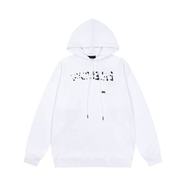 

2023 autumn/winter new pure cotton letter printing sweatshirt fashion trend round neck plate style a21-13, Black;brown