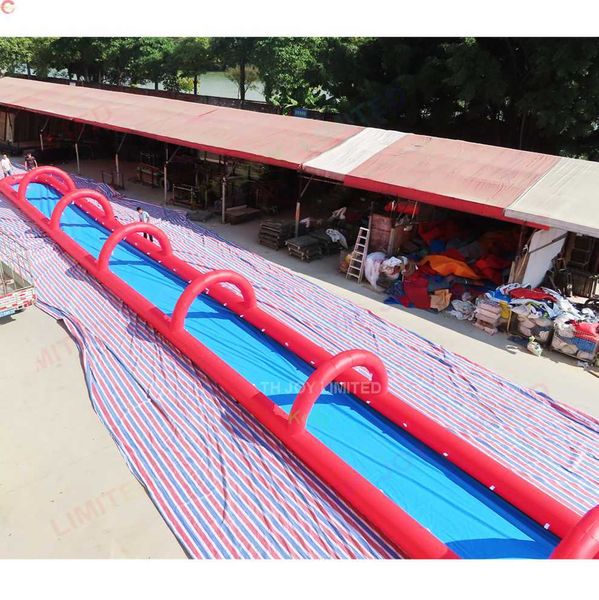 

wholesale door delivery outdoor games activities summer crazy commercial grade giant inflatable water slip slide with arch for sale
