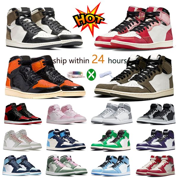 

new designer 1 high low og 1s basketball shoes jumpman lost and found skyline men sneakers university blue se space jam patent bred gorge gr